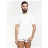 Nottingham Maglia uomo Nottingham collo a giro filo di scozia TM1702, BIANCO