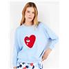 Gisela Pigiama donna Gisela girocollo in caldo cotone 20326, Plaid