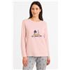 Sièlei Pigiama donna Sièlei girocollo caldo cotone interlock CA12 Campiglio, GRIGIO