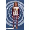 Sabor Pigiama caldo cotone Harry Potter interlock bambina baby WB50L1778, BORDEAUX