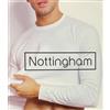 Nottingham Maglia uomo Nottingham girocollo cotone bielastico felpato TL24, NERO