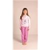 Gary Pigiama invernale bambina/ragazza interlock Gary 3031, ROSA