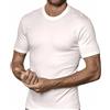 Nottingham Maglia Uomo interlock Nottingham mezza manica collo a giro Rock, BIANCO