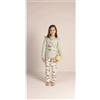 Gary Pigiama invernale bambina/ragazza interlock Gary 3022, VERDINO