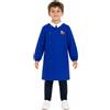 Siggi Grembiule scuola elementare blu bambino Siggi Made in Italy ricamo Dinosauro 3928, BLU