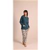 Gary Pigiama donna aperto invernale interlock Gary 5052, OTTANIO