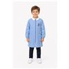 Siggi Grembiule con zip scuola elementare celeste bambino Siggi Made in Italy ricamo Pit Stop 4247, CELESTE