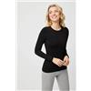 Ysabel Mora Maglia donna termica a giro Ysabel Mora 70002, NERO