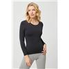 Ysabel Mora Maglia donna termica a giro Ysabel Mora 70002, GRIGIO