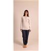 Gary Pigiama donna serafino invernale interlock Gary 5095, TORTORA