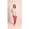 Gary Pigiama donna serafino invernale interlock 5030CONF calibrato, TORTORA