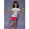 Disney Pigiama cotone Frozen Disney estivo bambina DY50A2277, ROSA CHIARO