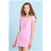 Noidinotte Maximaglia donna cotone mezza manica Noidinotte LA2775, FUCSIA