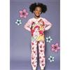 Disney Pigiama puro cotone Principesse Disney estivo bambina baby DY50L0748, ROSA CHIARO