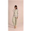 Gary Pigiama donna serafino invernale interlock Gary 5060, VERDINO