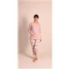 Gary Pigiama donna aperto invernale interlock Gary 5043, VIOLETTA