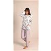 Gary Pigiama donna aperto invernale interlock 5022CONF calibrato, IRIS