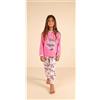 Gary Pigiama Gary cotone bambina manica lunga 2 bottoni Z20010, FUCSIA