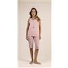 Gary Pigiama spalla larga pinocchietto donna Jersey Gary 5318, POLVERE