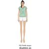 Nottingham Pigiama donna Nottingham corto in cotone PG49913, VERDE ACQUA