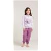 Gary Pigiama invernale bambina/ragazza felpato Gary V30038, NETTARE