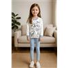 Disney Pigiama cotone felpato Frozen bambina baby DY50A6410, PANNA/CIELO
