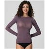 Jadea Maglia donna manica lunga scollo barca Jadea in modal e cashmere 4064, MOSTO