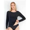 Gisela Maglia donna Gisela in eko cotone 0129, NERO