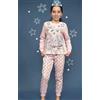 Disney Pigiama caldo cotone Frozen Disney interlock bambina baby DY50A1380, ROSA