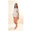 Gary Pigiama aperto mezza manica pinocchietto donna Jersey Gary Z55046, PESCO