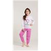 Gary Pigiama invernale bambina/ragazza interlock Gary V30007, ORCHIDEA