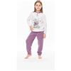 Gary Pigiama invernale bambina/ragazza flanellato in Punto Milano Gary S30055, NETTARE