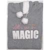 Venere Camicia da notte maxi maglia felpa donna cotone Venere Double Canotta 9620, GRIGIO MELANGE