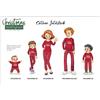 Nottingham Pigiama bambina Natale Nottingham caldo cotone interlock PG41050B, ROSSO