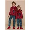 Noidinotte Pigiama bambina/o collo alto coral Family Match Noidinotte Bear Xmas FE2311, AMARANTO