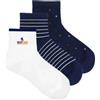 Meritex Confezione da 6 paia di calze bambino corte Meritex cotone filo di scozia 7097, Righe