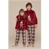 Noidinotte Pigiama bambina/o collo alto coral Noidinotte Zenzy FE2318, AMARANTO