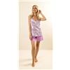 Gary Pigiama spallina stretta pantaloncino donna Jersey Gary Z55099, GLICINE