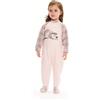 Gary Pigiama tutone invernale neonata bambina Gary Punto Milano S10050, ROSA CHIARO