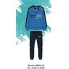 Legea Pigiama lungo uomo Legea 100% cotone PG49618, BLUETTE