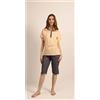 Gary Pigiama mezza manica pinocchietto donna Jersey Gary 5271, ALBICOCCA