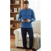Nottingham Pigiama lungo uomo Nottingham 100% cotone PG50220, AVION