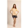 Gary Pigiama mezza manica pantaloncino donna Jersey Gary 5273, ALBICOCCA