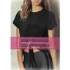 Rossoporpora Maglia donna Rossoporpora tessuto millerighe, NERO
