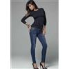 Jadea Maglia Donna Jadea Manica Lunga Girocollo in Cotone Elasticizzato - Art. 4055, BLU