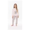 Gary Pigiama invernale bambina/ragazza flanellato in Punto Milano Gary S30059, ROSA CHIARO