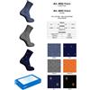 Meritex Confezione da 6 paia di calze bambino corte Meritex caldo cotone 4053 Robot, Blu