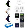 Meritex Confezione da 6 paia di calze bambino corte Meritex caldo cotone 4051 NYC, Nero