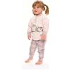 Gary Pigiama invernale neonata bambina Gary in punto Milano S10042, ROSA CHIARO