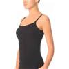 Jadea Maglia canotta donna top modello Green Cotton Jadea 2005, NERO